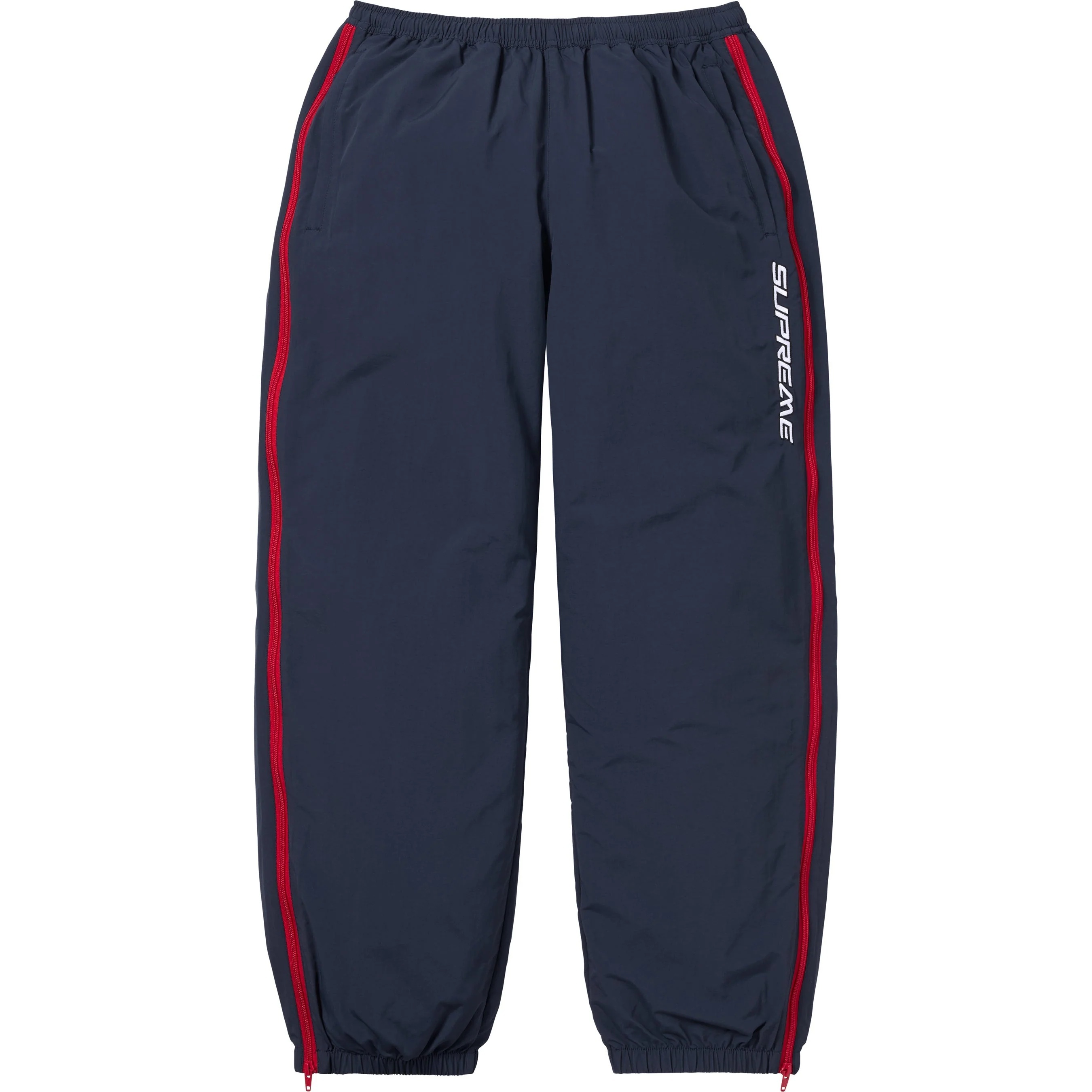 Contrast Zip Warm Up Pant view 3